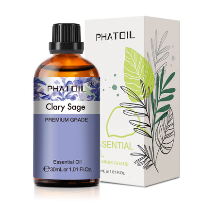 PHATOIL 1PCS Aromatherapy Essential Oil 30ml Lemon Eucalyptus Lavender Bergamot Jasmine Juniper Rose Vanilla Aroma Essential…