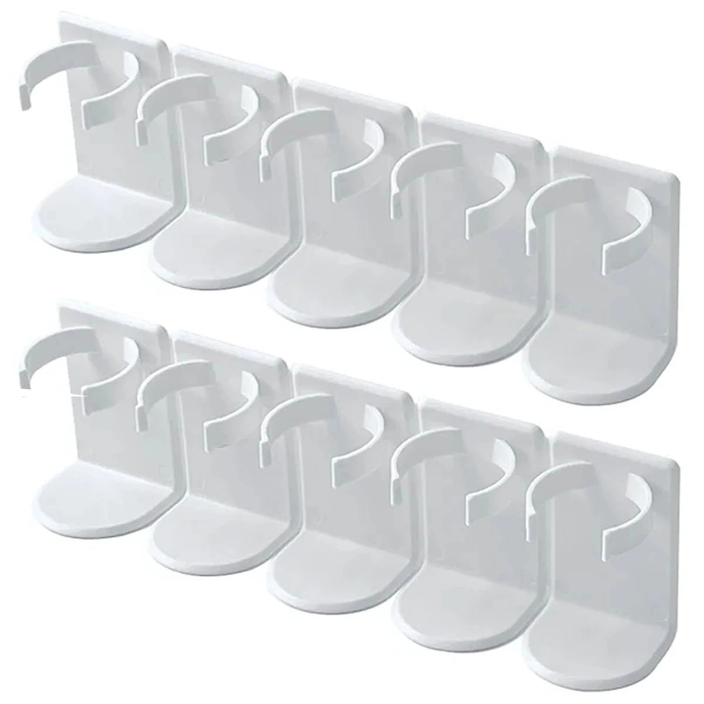 Wall Mounted Spice Bottle Storage Rack Kitchen Seasoning Holder Adhesive Plastic Clip Cabinet Door Spice Jar/Cosmetic Dispen…