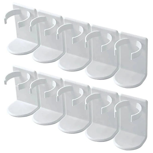 Wall Mounted Spice Bottle Storage Rack Kitchen Seasoning Holder Adhesive Plastic Clip Cabinet Door Spice Jar/Cosmetic Dispen…