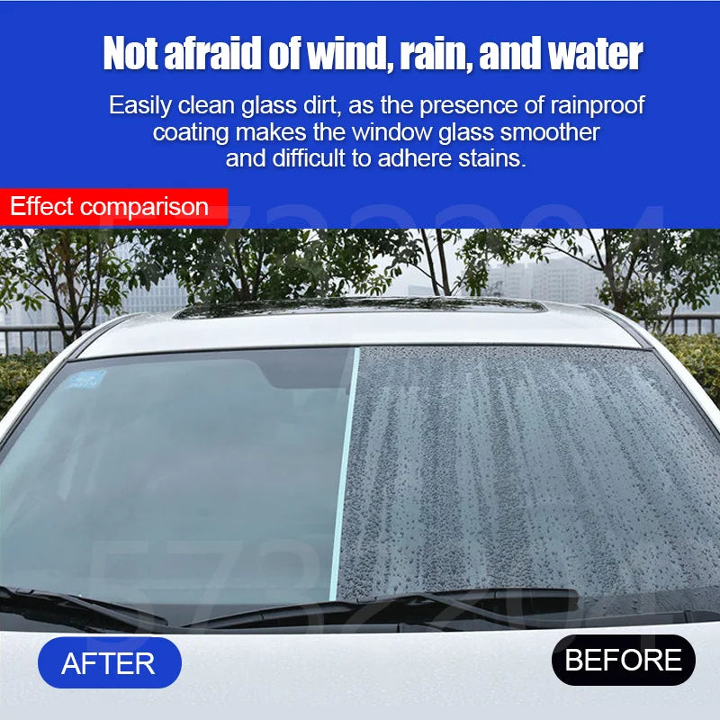 Car Glass Anti-rain Water Spray Repellent Nano Coating Hydrophobic Waterproof Agent Oil Film Removing Auto Glass Film Agent…