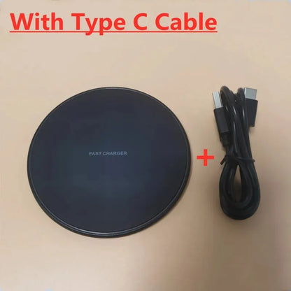 Wireless Charger For iPhone 17 15 14 13 12 X Pro Max Induction Fast Charging Pad Dock Station For Samsung S23 S22 Xiaomi Hua…