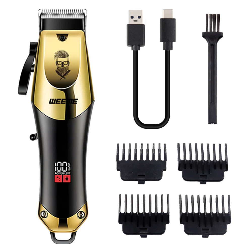 T9 Vintage Men's Electric Hair Clipper Beard Trimmer/Rechargeable Hair Cutting Machine With Nose Hair Trimmer Kit Boyfriend…