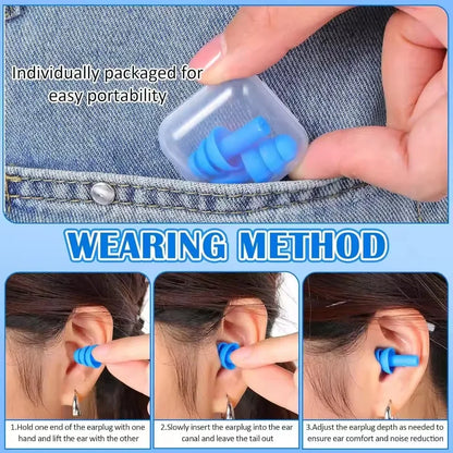 25/1Pair Ear Plugs Sleeping Noise Cancelling Reusable Silicone Sound Block Earplugs Summer Waterproof Swimming Ear Plug With…