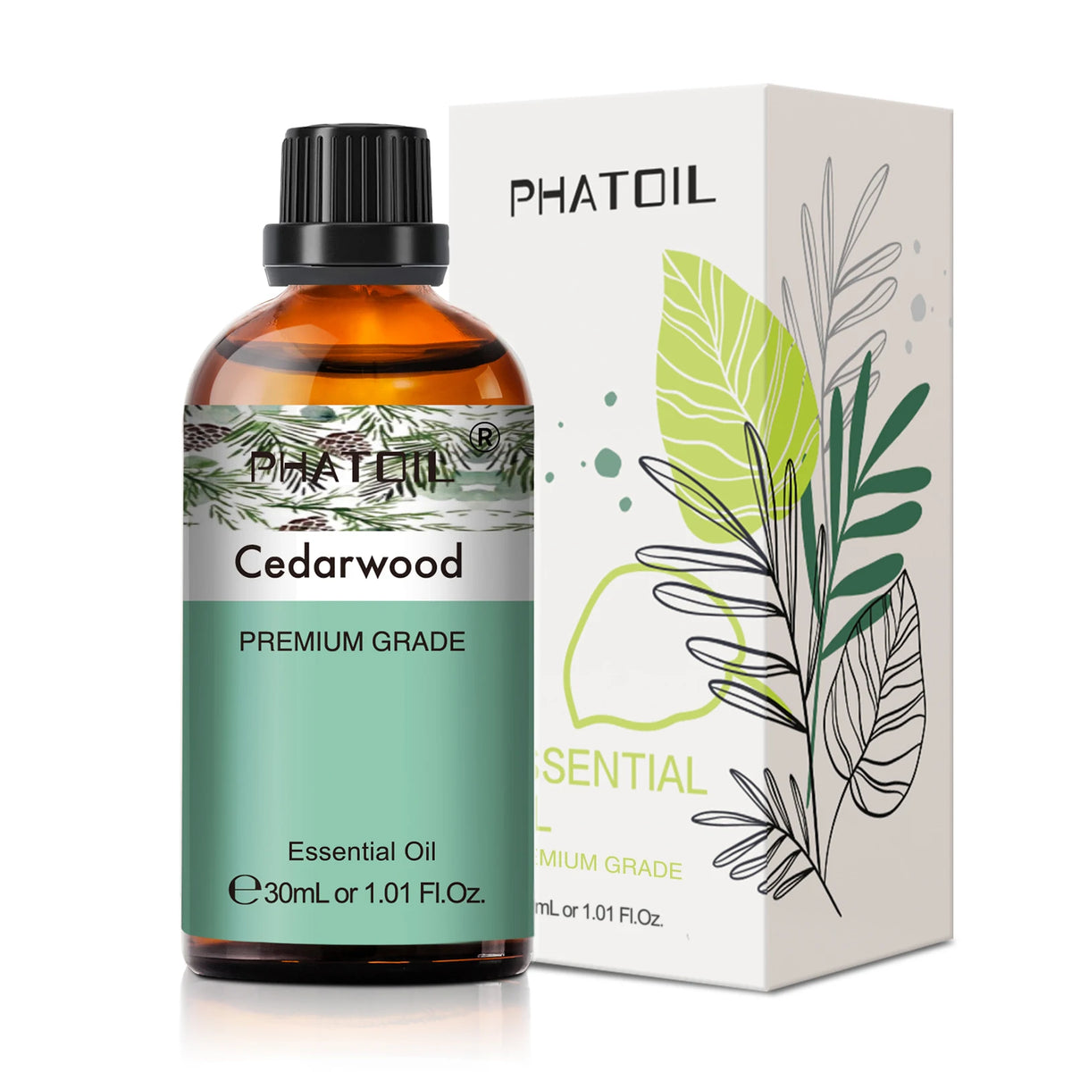 PHATOIL 1PCS Aromatherapy Essential Oil 30ml Lemon Eucalyptus Lavender Bergamot Jasmine Juniper Rose Vanilla Aroma Essential…