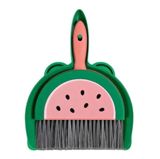 2Pcs/Set Small Broom Dustpan Set Cartoon Rabbit Bear Frog Pattern Keyboards Cleaning Mini Broom Dustpan Set - image 7