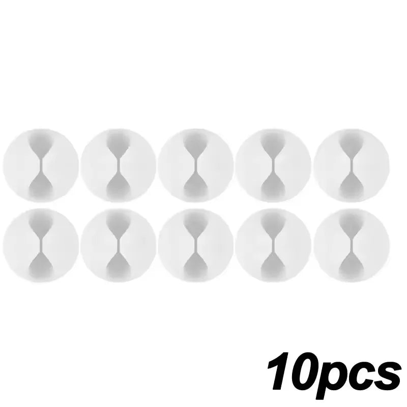 5/50Pcs Mini Cable Winder Organizer USB Charging Cable Clips Desk Tidy Organiser Wire Cord Holder Protectors In Home Office…