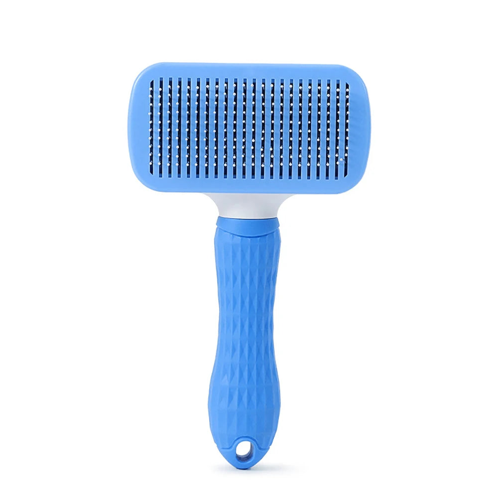 Pet Dog Brush Cat Comb Self Cleaning Pet Hair Remover Brush For Dogs Cats Grooming Tools Pets Dematting Comb Dogs Accessorie…