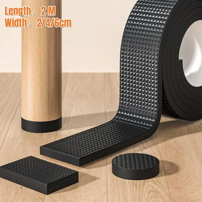 DIY Anti-slip Furniture Pads Mute Mats Bumper Damper Thick Non-Slip Pad Foot Cover Self Adhesive Table Chair Foot Protection…