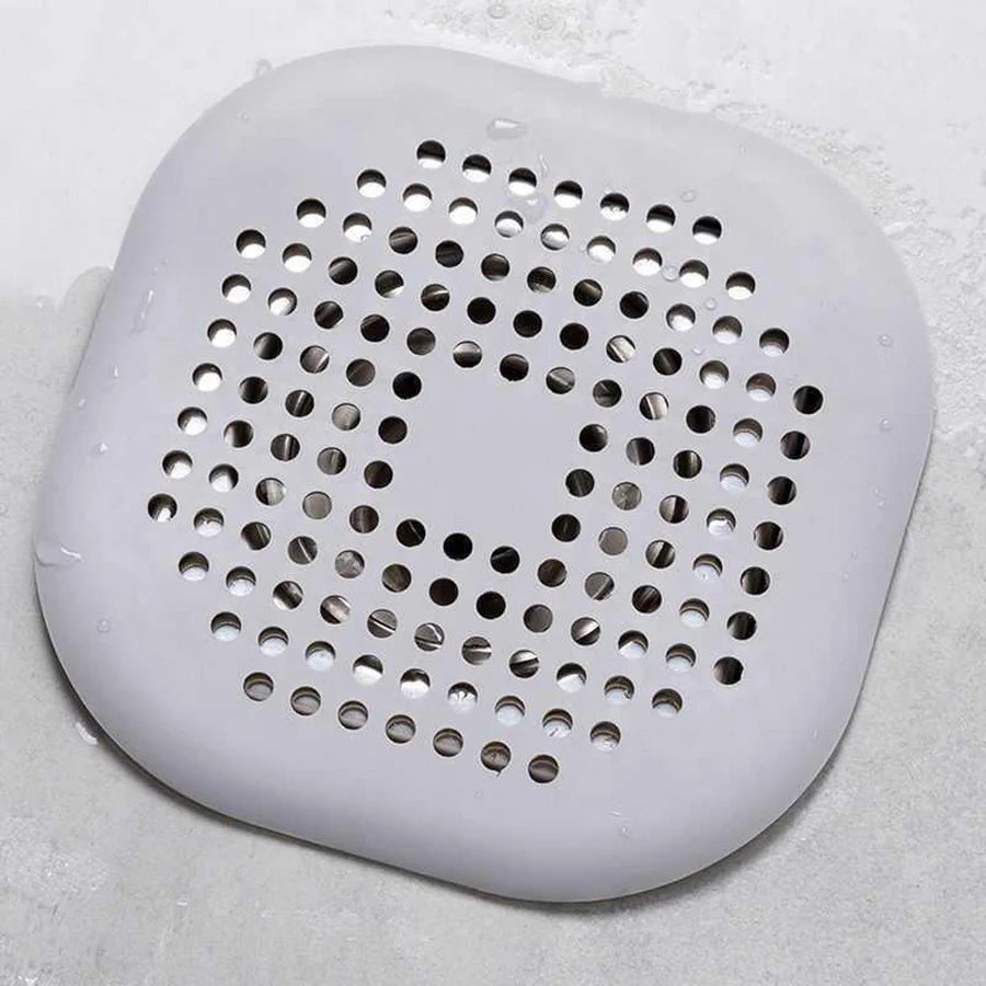 Square Silicone Drain Sticker Bathroom Sewer Hair Filter Drain Cover Household Bathroom Drain Mat - image 4