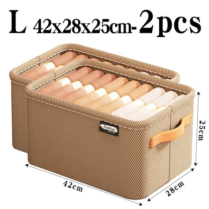 Thicken Clothes Organizer Pants Sweater Storage Cabinets Drawers Organizer Jeans Storage Box Wardrobe Clothes Storage Organi…