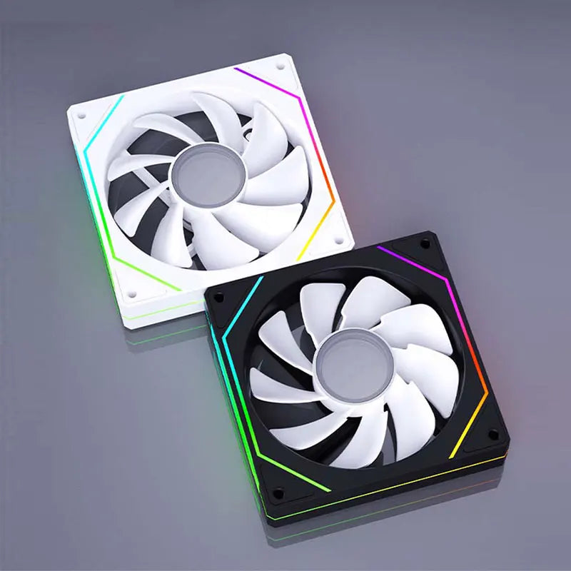 UPSIREN UF-1 PRISM 4 PRO Computer Chassis Fan 12cm ARGB 4 Pin PWM Quiet Cooling Fan 12V Large Air Volume 45.2CFM/600-1500RPM…