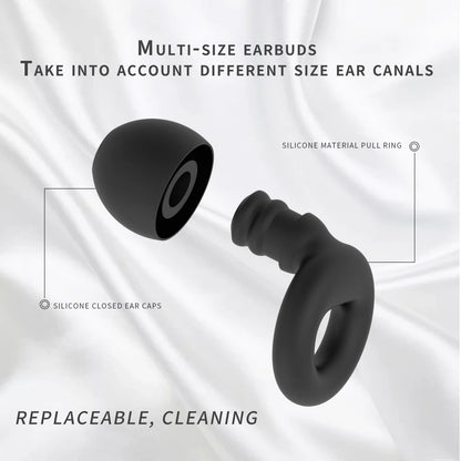 Silicone Earplugs for Swimming Sleep Noise Cancel Noise Reduction-Soundproof Reduce Disturbances -Quality Earplugs - image 3