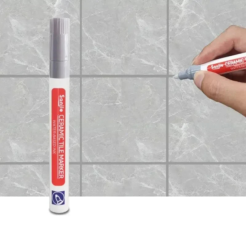 1/3 Pcs Waterproof White Marker Pen Wall Seam Repair Tiles Grout Markers Pens Floor Bathroom Decontamination Paint Brush Too…