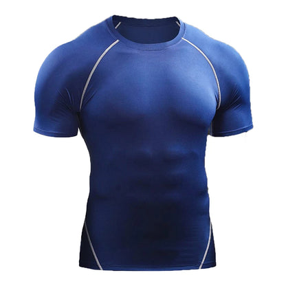 2026 Compression T Shirt Men Summer Sportswear Running T-shirt Elastic Quick Dry Sport Tops Tee Athletic Gym Workout Shirts…
