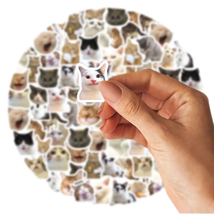 46pcs/Bag,Cat Stickers,Be for Suitcase Skateboard Luggage Laptop Phone Diy Sticke Decoration Stationery School Supplies Toys…