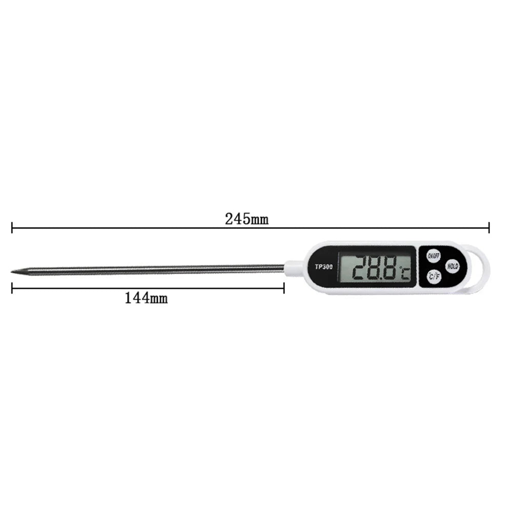 TP300 Electronic Food Probe Instant Read Digital Temperature Measuring Tool Digital Milk Thermometer Without battery - image…