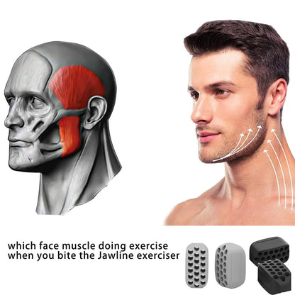 Silicone Jaw Exerciser Facial Toner & Jawline Fitness Ball Neck Toning Equipment Facial Beauty Tool Double Chin Exerciser -…