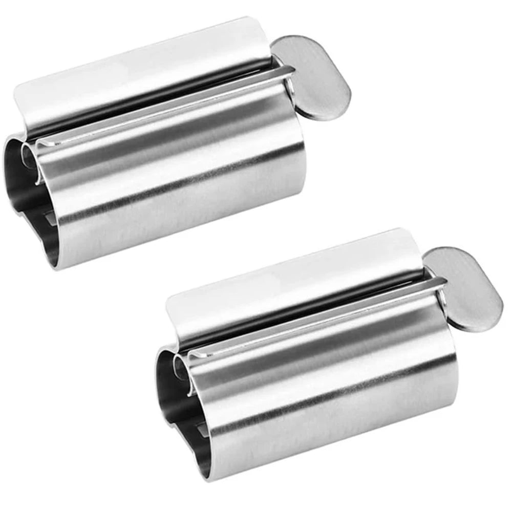 Bathroom Accessories Toothpaste Squeezer Tube Roller Stainless Steel Wringer Roller Rotate Dispenser for Ointments Cosmetics…