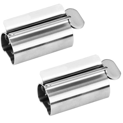 Bathroom Accessories Toothpaste Squeezer Tube Roller Stainless Steel Wringer Roller Rotate Dispenser for Ointments Cosmetics…