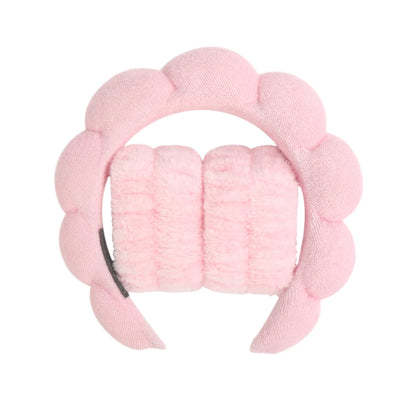 1/3Pcs Fashion Microfiber Washing Wristbands Scrunchies Puffy Headband Spa Bubble Headband for Washing Face Makeup Shower Sk…