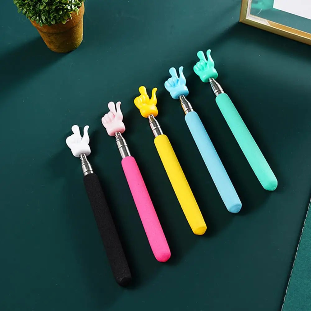 Retractable Teacher Pointer Finger Design StainlessSteel Telescopic School Teaching Pointer Stick Teacher Supplies for Class…