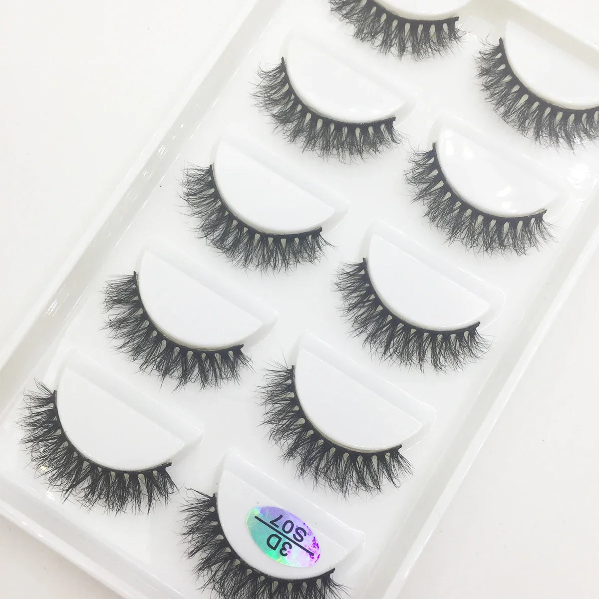 Natural 3D Mink False Eyelashes, Soft Wispy, Fluffy Eye Faux Lashes, Make Up Eyelash, Beauty Cat Cilios, 5 Pairs, 15 Styles…