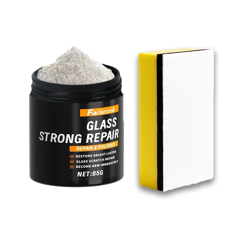 Super glass polishing powder|Restore glass clarity|Polishing for brightness|Glass scratch repair powder|Nanoscale scratch re…