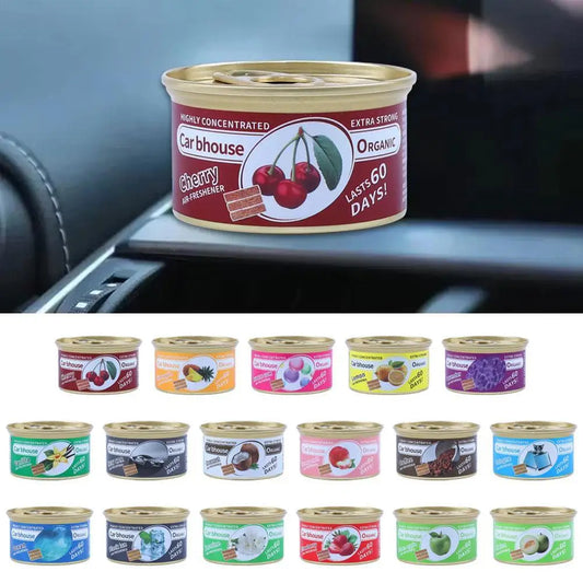 Car Flavoring Car Air Fresheners Perfume Canned Wood Blocks Coffee Flavor Long-Lasting Auto Aromatherapy Car Deodorant Suppl…