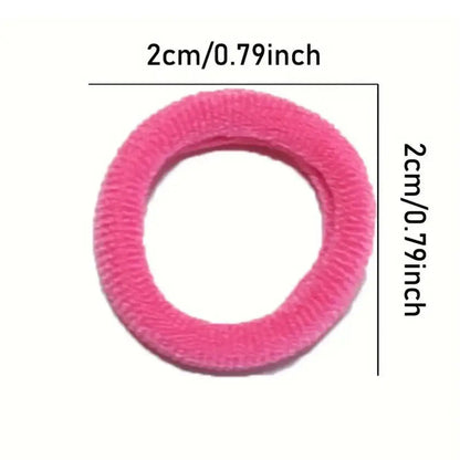 100/300/500 pcs Girls Colorful Elastic Hair Bands Ponytail Hold Hair Tie Rubber Bands Scrunchie Hair Accessories Bands for G…