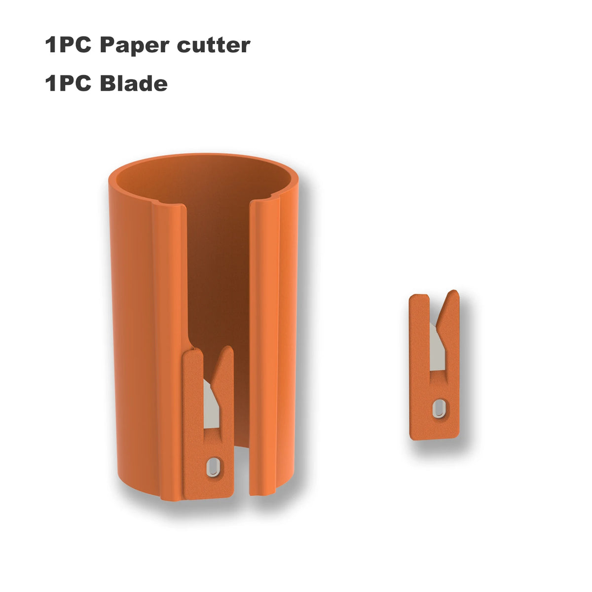 HORN Sliding Wrapping Paper Cutter - Easy-Glide Gift Wrap Trimmer for Christmas & Birthdays, Durable ABS，, Orange/Black - im…