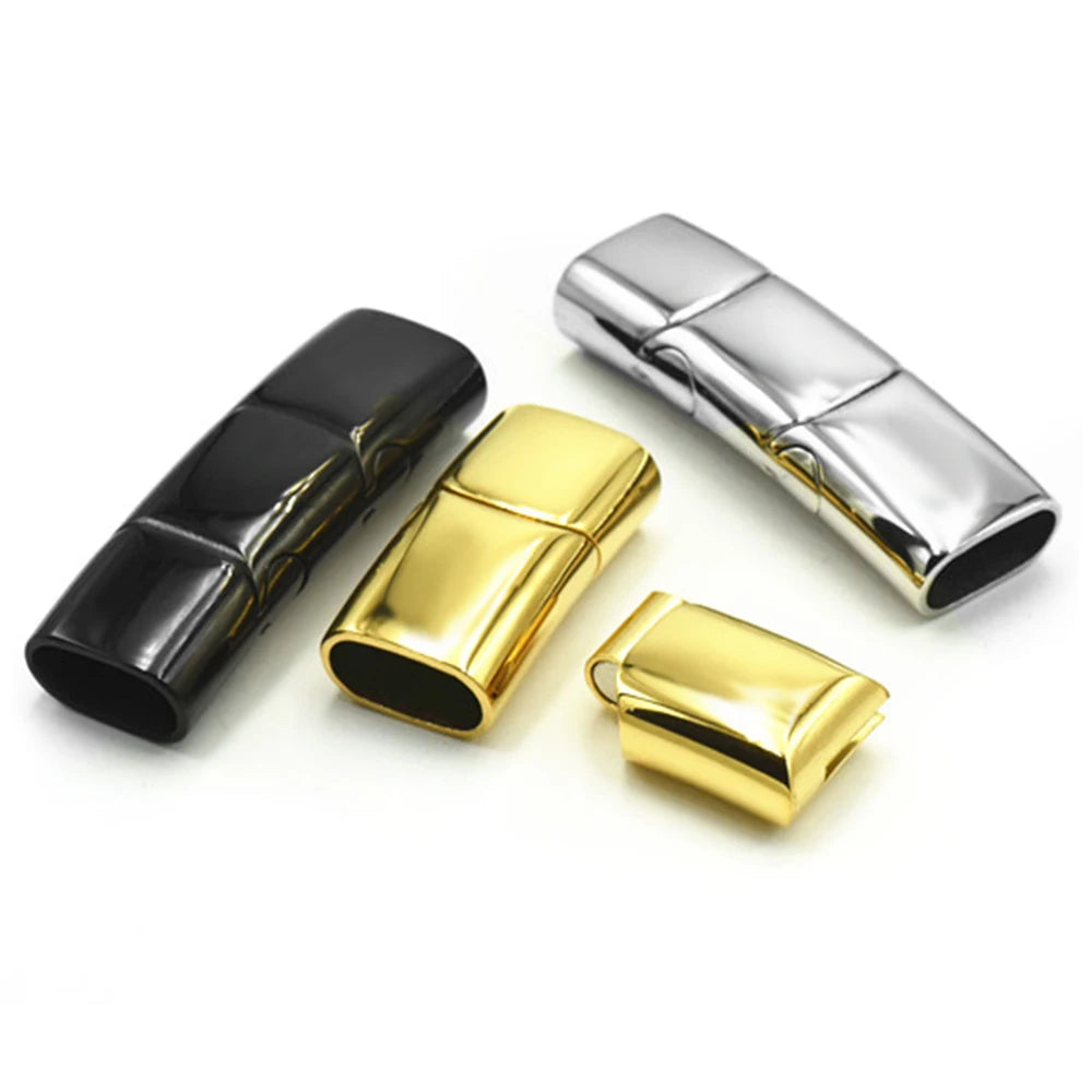 Stainless Steel Magnetic Clasp 8*4mm 10*5mm 12*6mm for DIY Bracelet Accessories Jewellery Making Supplies Jewelry Parts - im…