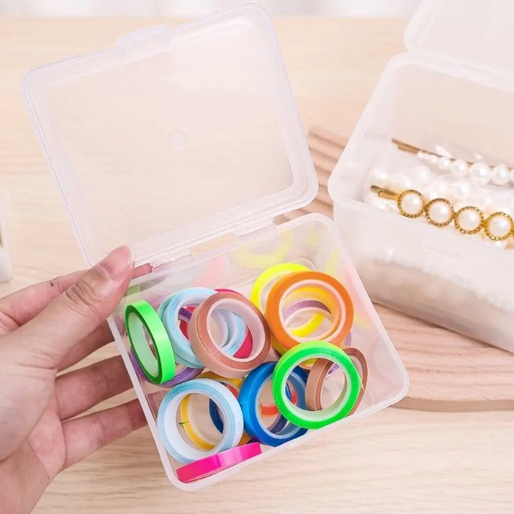 Multi-purpose Clear Storage Case Rectangular Shape Storing Jewelry Headband Small Thing Container Student Stationery Storage…