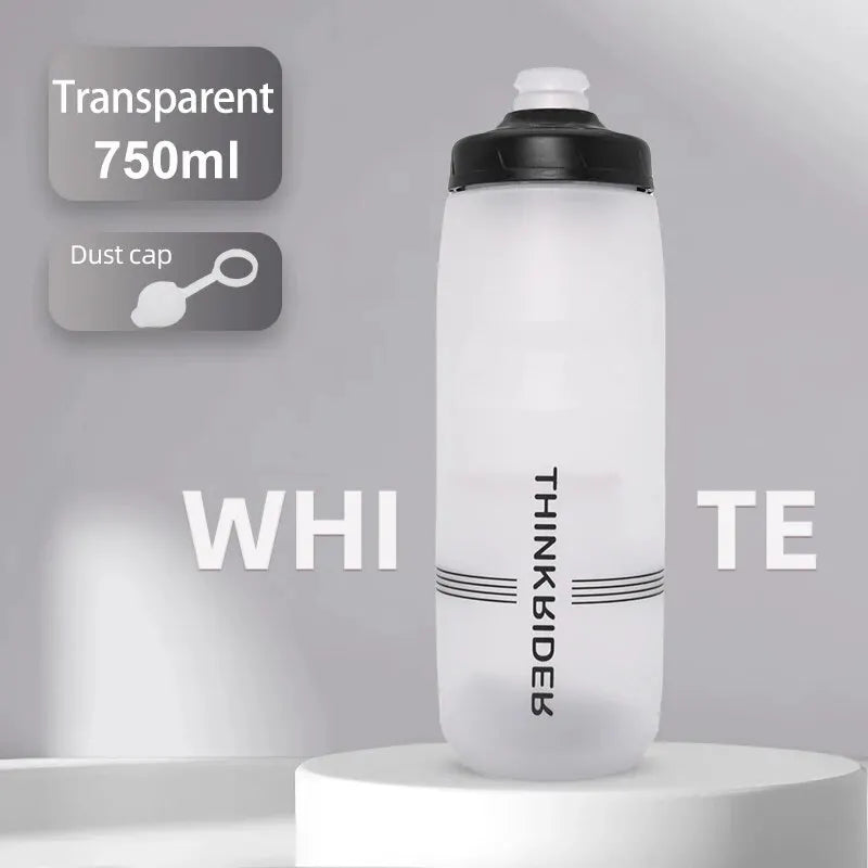 ThinkRider 620ml/750ml Bicycle Bottle MTB Road Bike Water Bottle Outdoor Sports Plastic Portable Large Capacity Drink Cyclin…