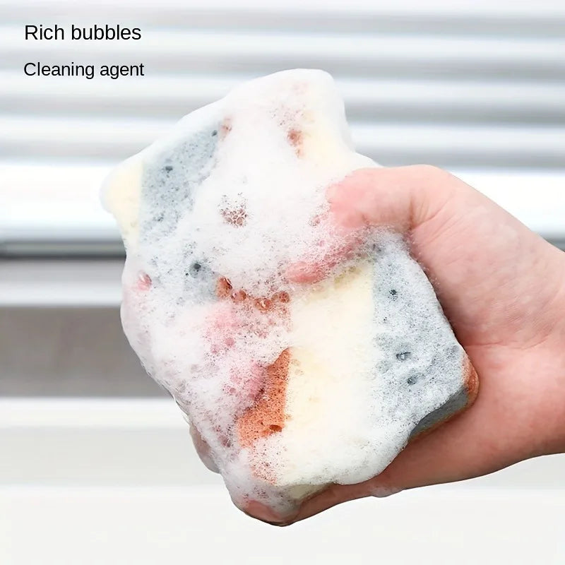 Double Sided Sponge Multipurpose Cleaning Sponge for Dishwashing and Stain Removal Durable Kitchen Bathroom Cleaning Tools -…