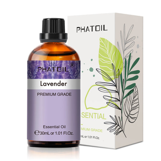 PHATOIL 1PCS Aromatherapy Essential Oil 30ml Lemon Eucalyptus Lavender Bergamot Jasmine Juniper Rose Vanilla Aroma Essential…