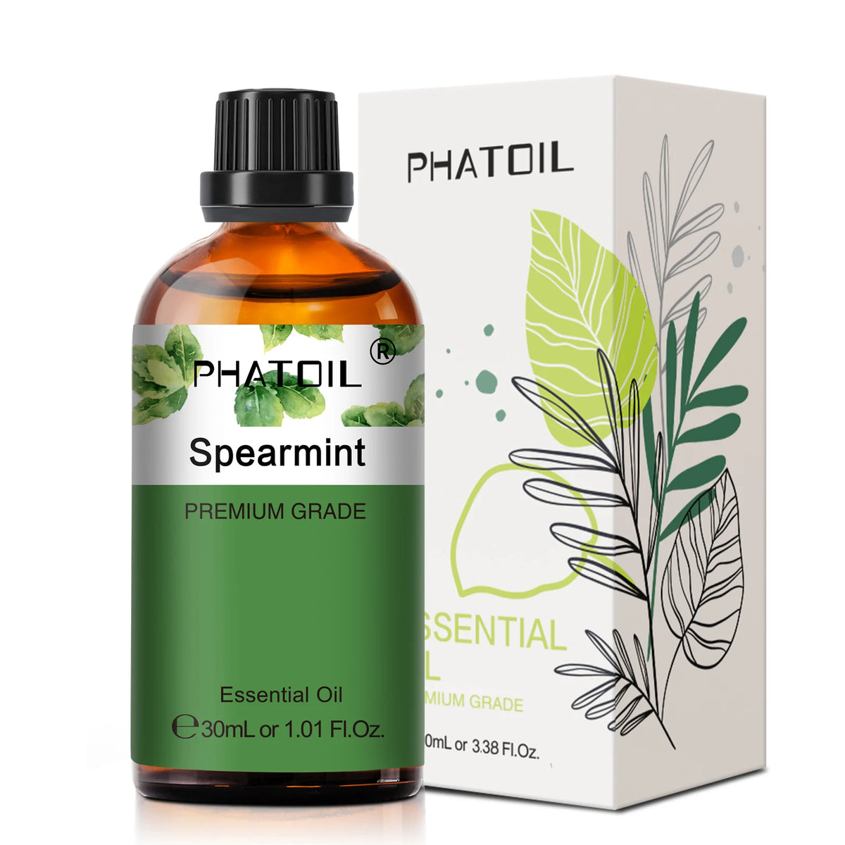 PHATOIL 1PCS Aromatherapy Essential Oil 30ml Lemon Eucalyptus Lavender Bergamot Jasmine Juniper Rose Vanilla Aroma Essential…