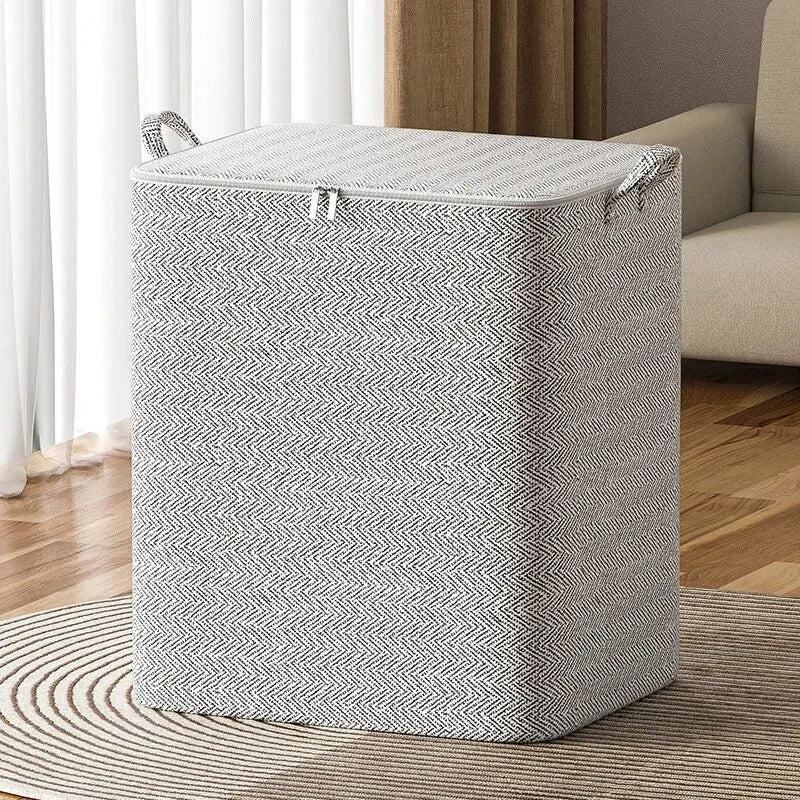 1pc Household Large Capacity Storage Bag Non-woven Material, Closet Wardrobe Organizer Can Be Used For Quilt Clothing, Toys…