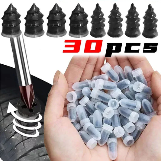 10/20/30Pcs Car Tyre Repair Rubber Nails Set Universal Cars Motorcycle Patch Nails Truck Bicycle Scooter Puncture Repair Too…
