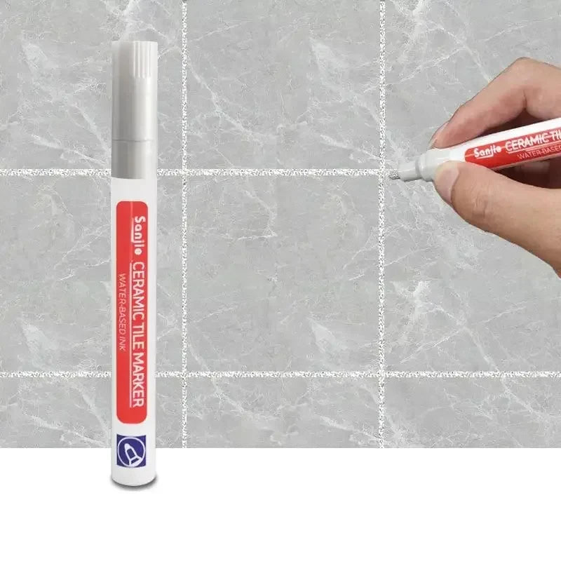 1/3 Pcs Waterproof White Marker Pen Wall Seam Repair Tiles Grout Markers Pens Floor Bathroom Decontamination Paint Brush Too…