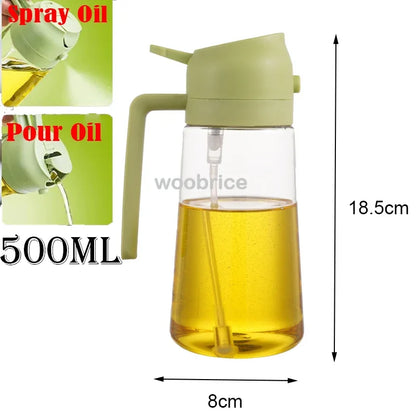 Olive Oil Spray Bottle for Oil Bottle Pouring for Cooking Oil Spices Camping Dispenser with Automatic Lid Spice Shaker - ima…