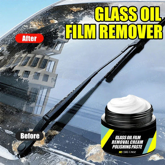 Car Glass Polish Coating Kit for Windshield Oil Film Removal Paste Car Glass Water Repellent Anti Rain Hydrophobic Cleaning…