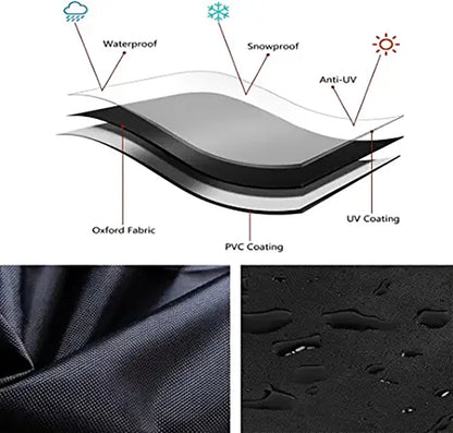 Multi-size Large Rectangular Table Cover Durable Garden Furniture Protective Cover UV Protection Suitable for Outdoor Use -…