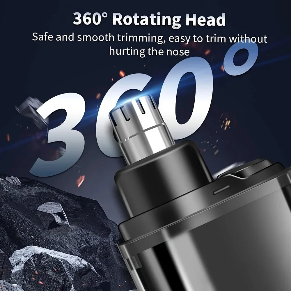 Men's Nose Hair Trimmer USB Rechargeable Electric Nose Ear Hair Clipper LED Display Portable Grooming Tool - image 5