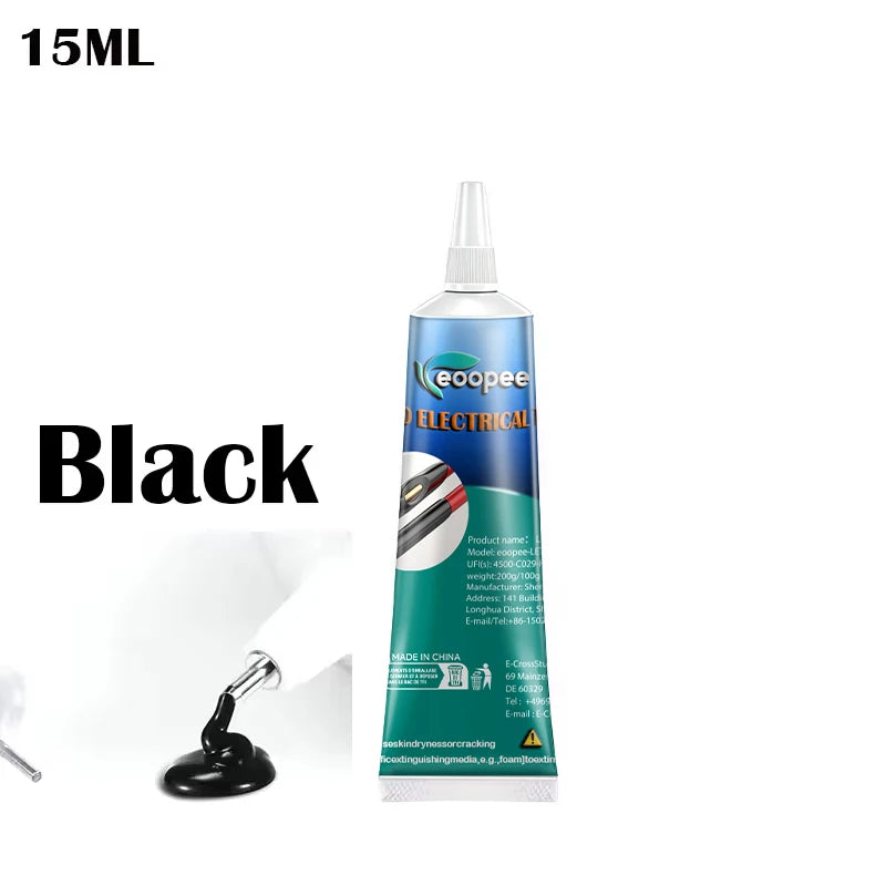 Liquid Waterproof Electrical Tape Epoxy Resin Black Glue Quick Drying Sealant For Wires And Cables Home Use Fix Line Glue -…