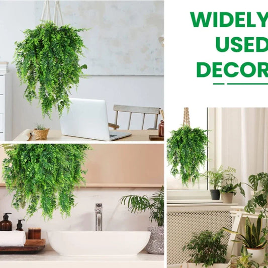 90cm Artificial Plant Vine Home Decoration Hanging Plastic Leaf Grass Garland Outdoor Wedding Party Decorations Fake Rattan…