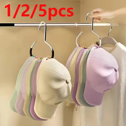 1/2/5pcsVersatile Manganese Steel Round Hook - Perfect for Hats, Ties, Scarves & Bags, Strong Load-Bearing, Non-Deformable