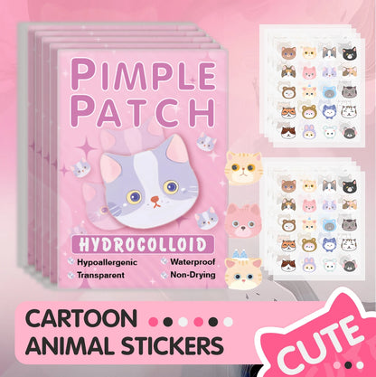 600pieces of cartoon cat acne patches, facial acne patches, concealer acne patches, and pimples patches. Ultra-thin and brea…