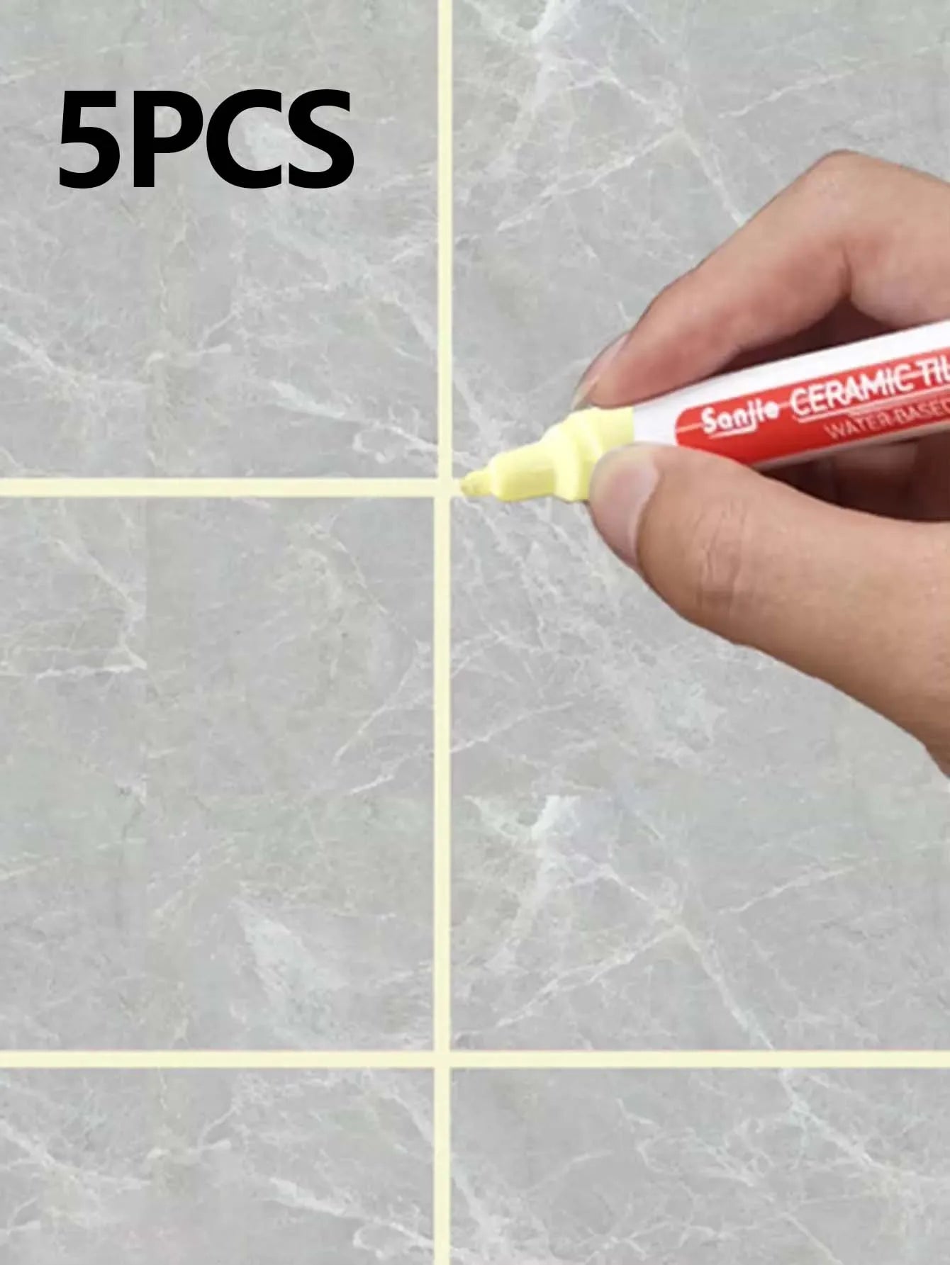 1/5/10/30PC Ceramic tile bathroom wall floor tile gap color repair anti-mildew waterproof whiteboard color repair pen - imag…