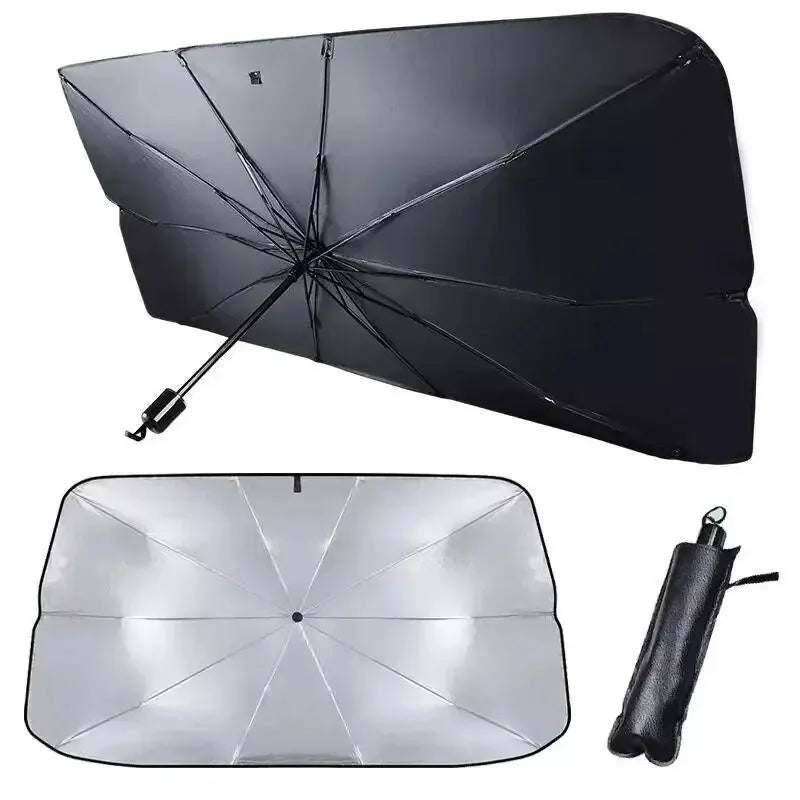 Car Sunshade Umbrella Windshield Folding Front Parasol Umbrella Type Sun Shade for Car Window Summer Sun Protection Accessor…