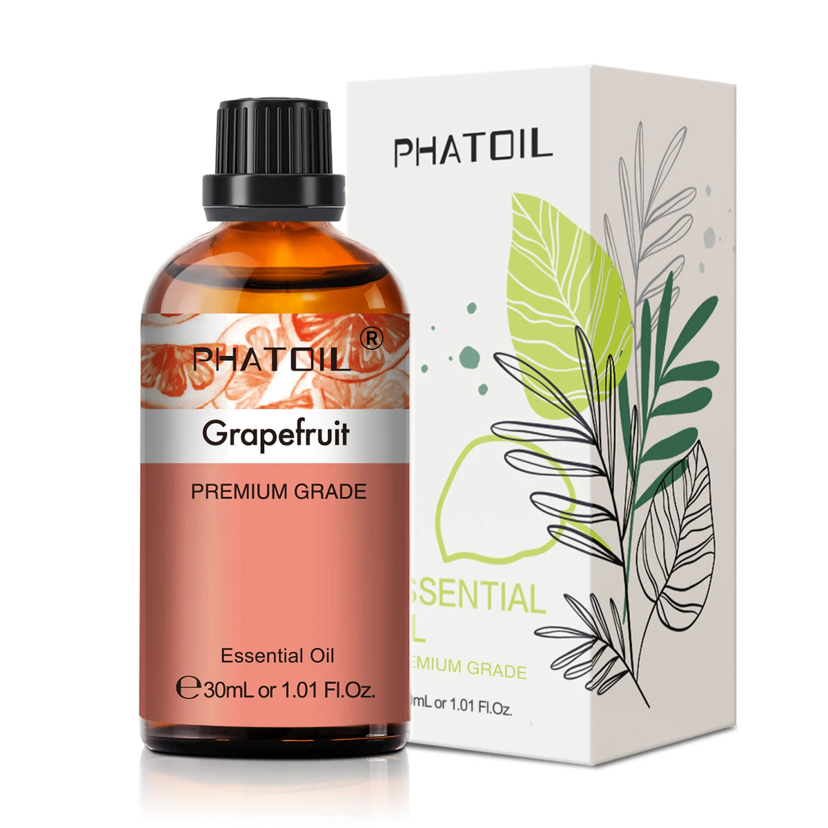 PHATOIL 1PCS Aromatherapy Essential Oil 30ml Lemon Eucalyptus Lavender Bergamot Jasmine Juniper Rose Vanilla Aroma Essential…